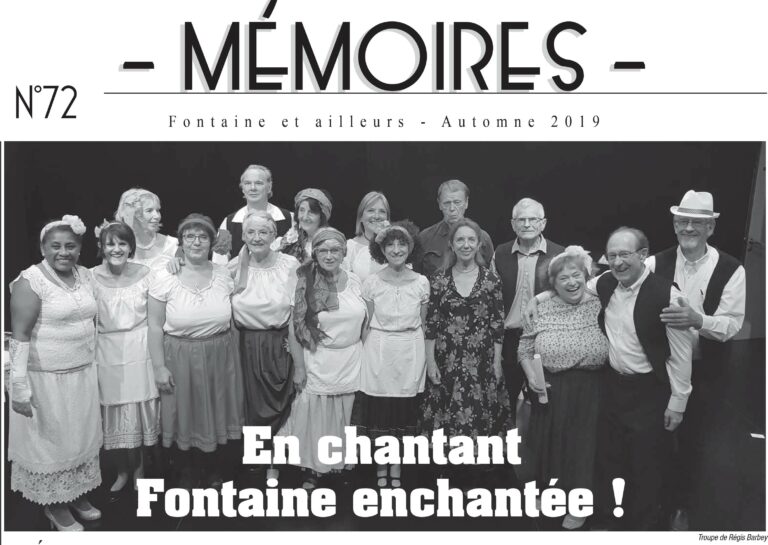 Bulletin n°72 : En chantant Fontaine enchantée !