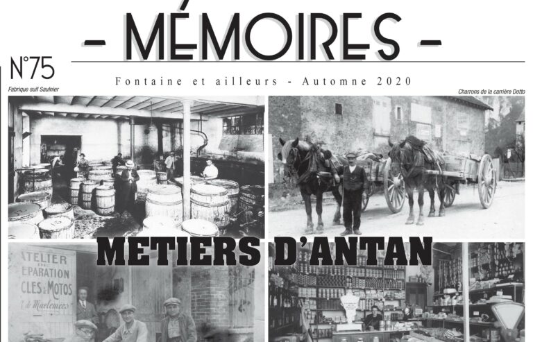 Bulletin n° 75 : Métiers d’antan